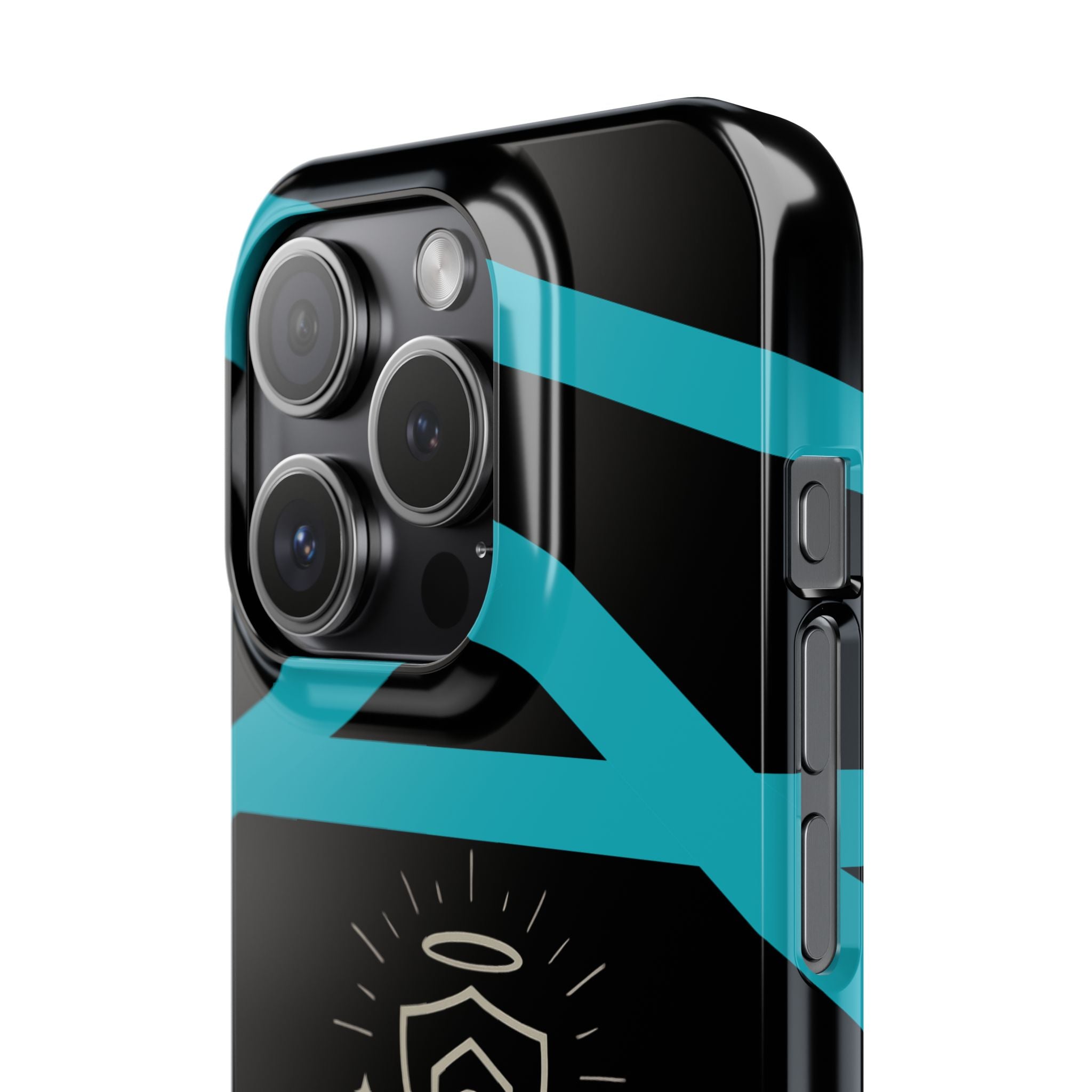 Slim Phone Case — "Protected by Prayer Not Plastic" Religious Protective iPhone Case