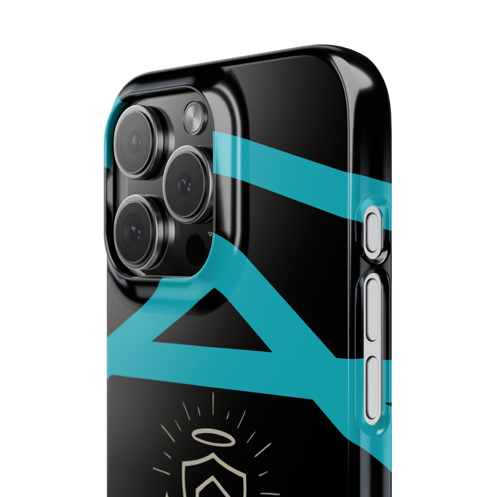 Slim Phone Case — "Protected by Prayer Not Plastic" Religious Protective iPhone Case