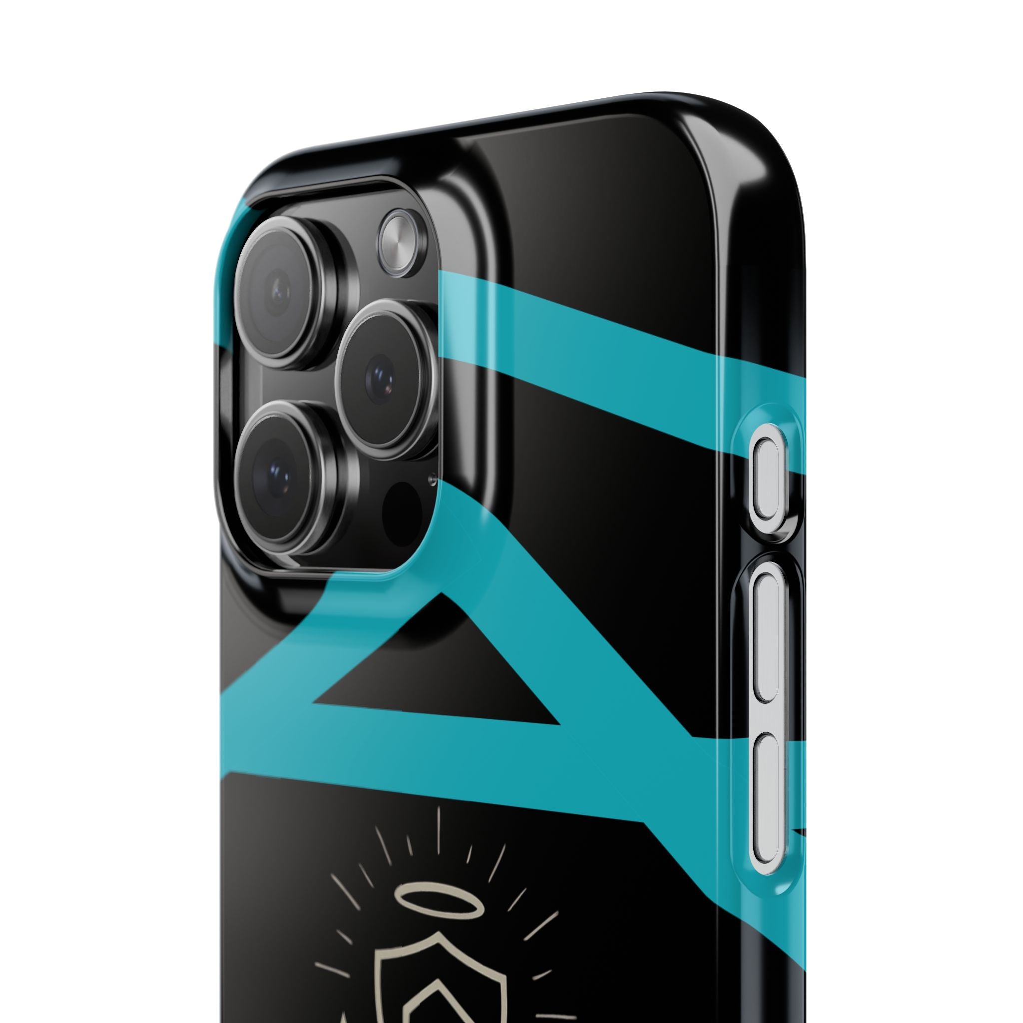 Slim Phone Case — "Protected by Prayer Not Plastic" Religious Protective iPhone Case