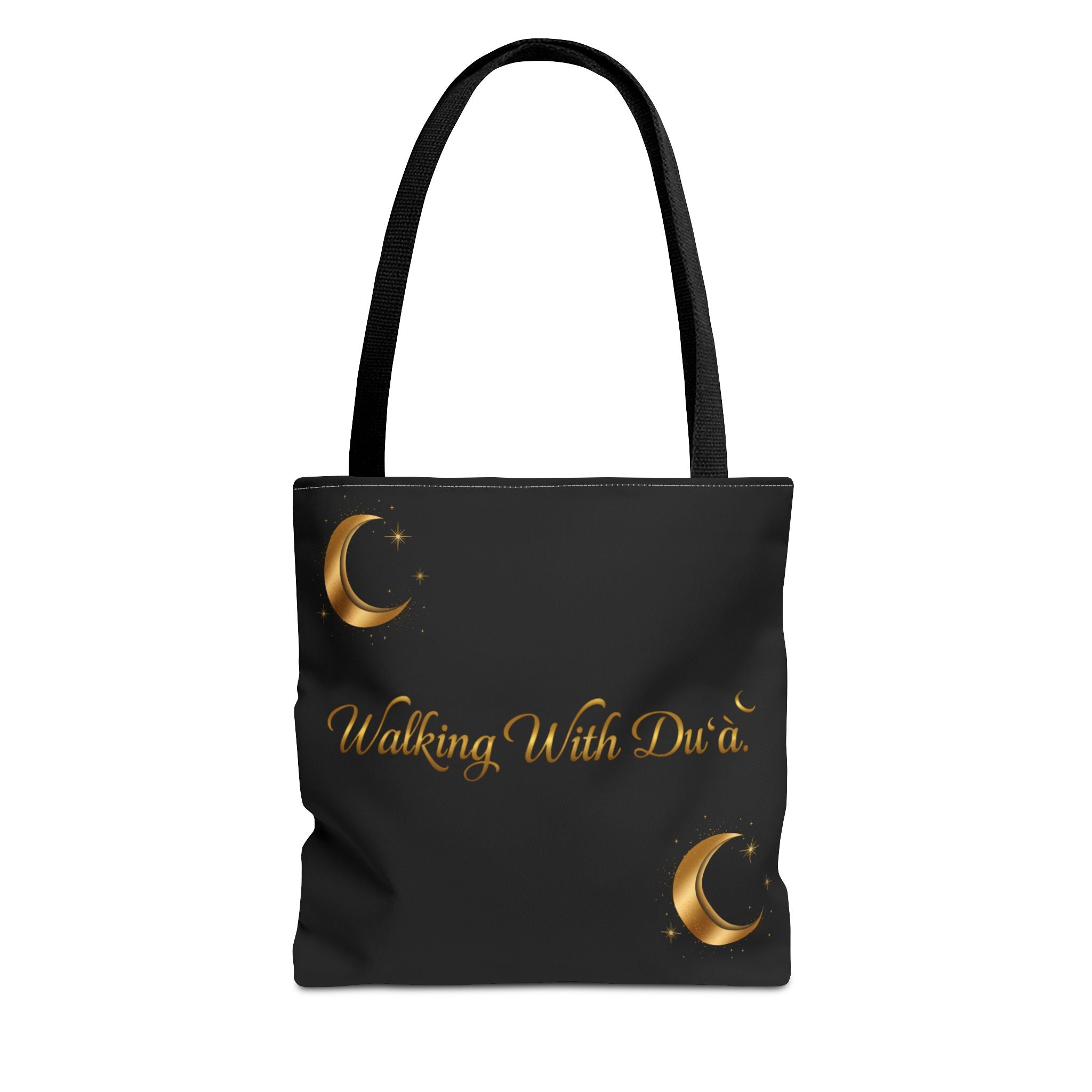 Walking With Dua Tote Bag — Inspirational Script Canvas Tote