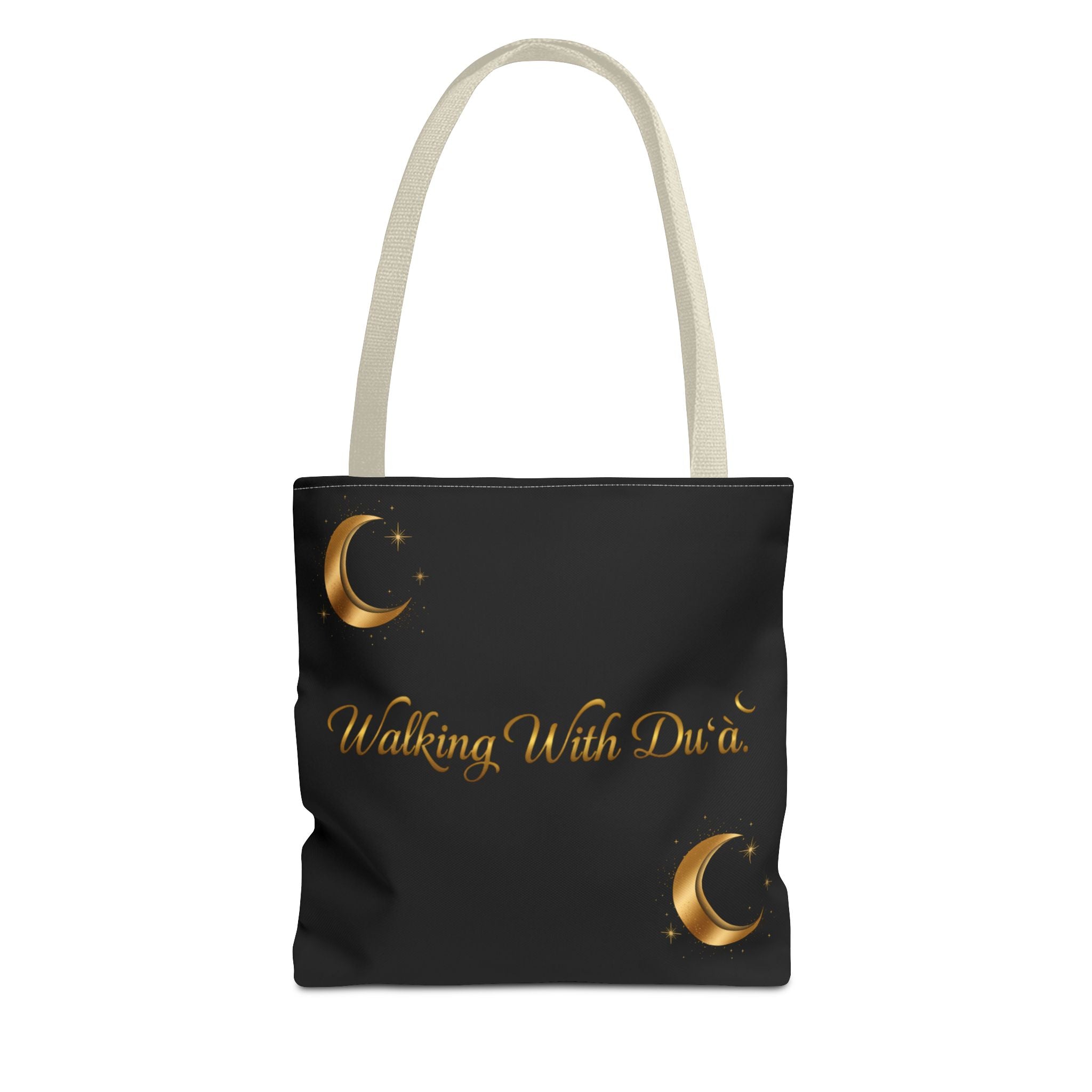 Walking With Dua Tote Bag — Inspirational Script Canvas Tote