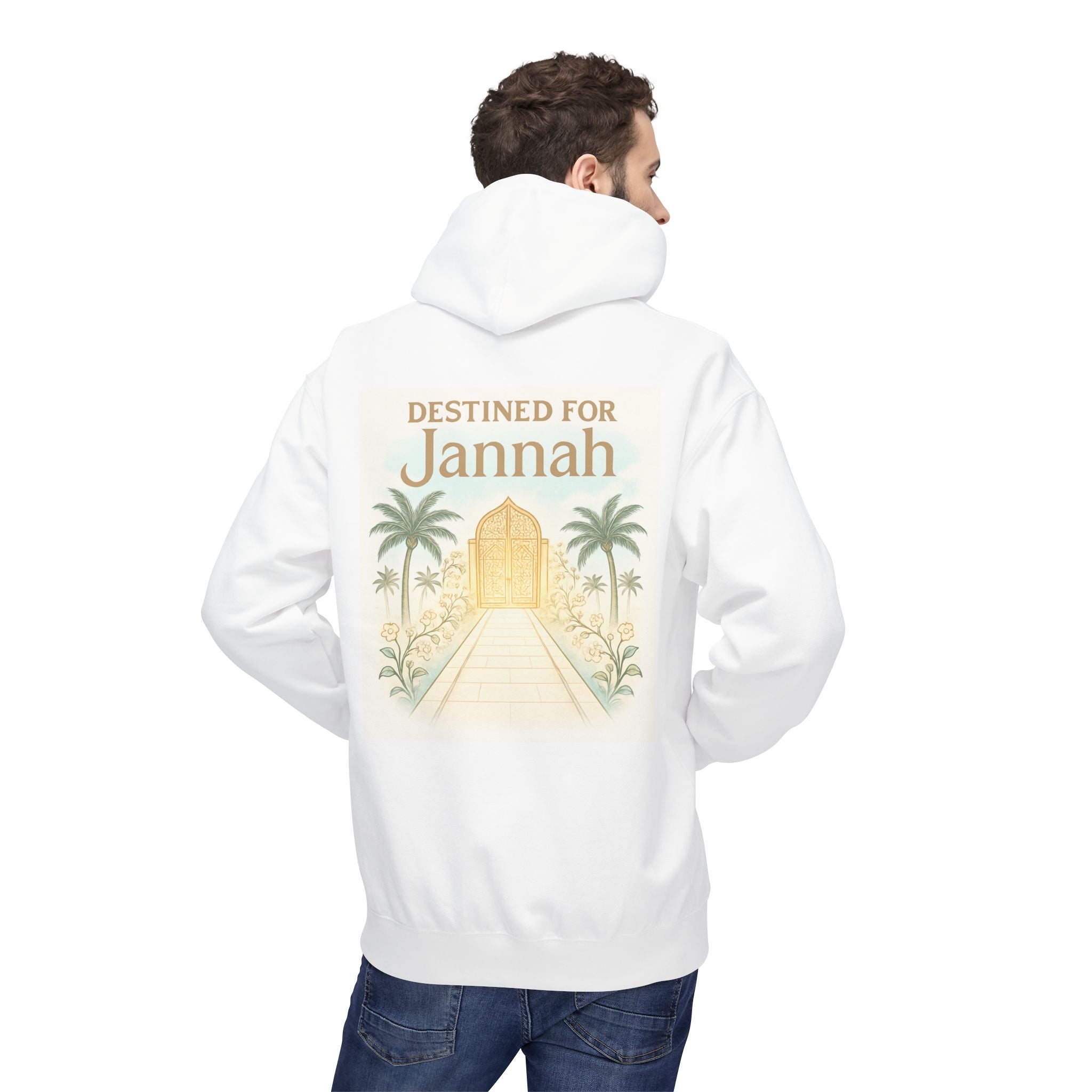 Jannah Destination Hoodie — Islamic Faith Graphic Pullover