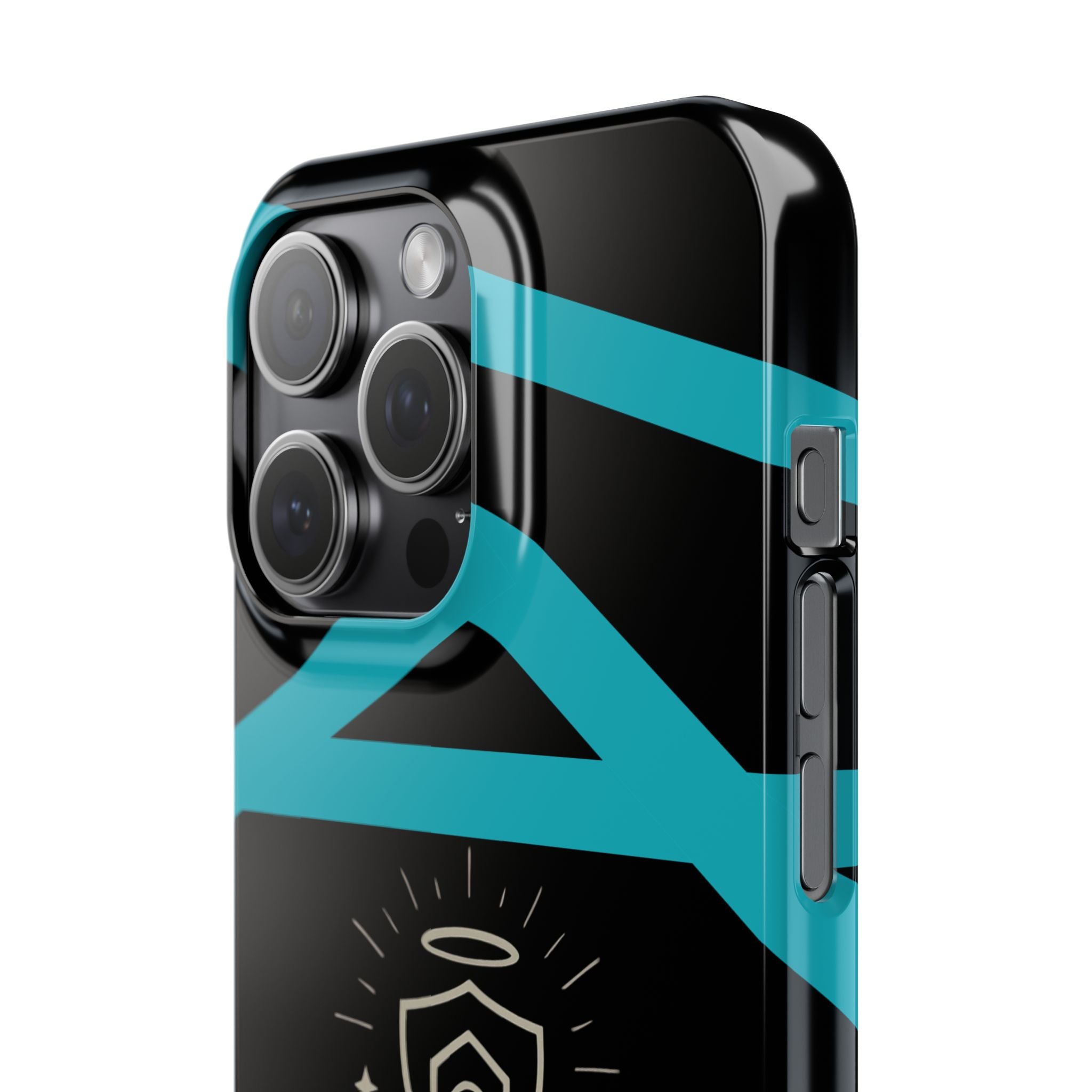 Slim Phone Case — "Protected by Prayer Not Plastic" Religious Protective iPhone Case