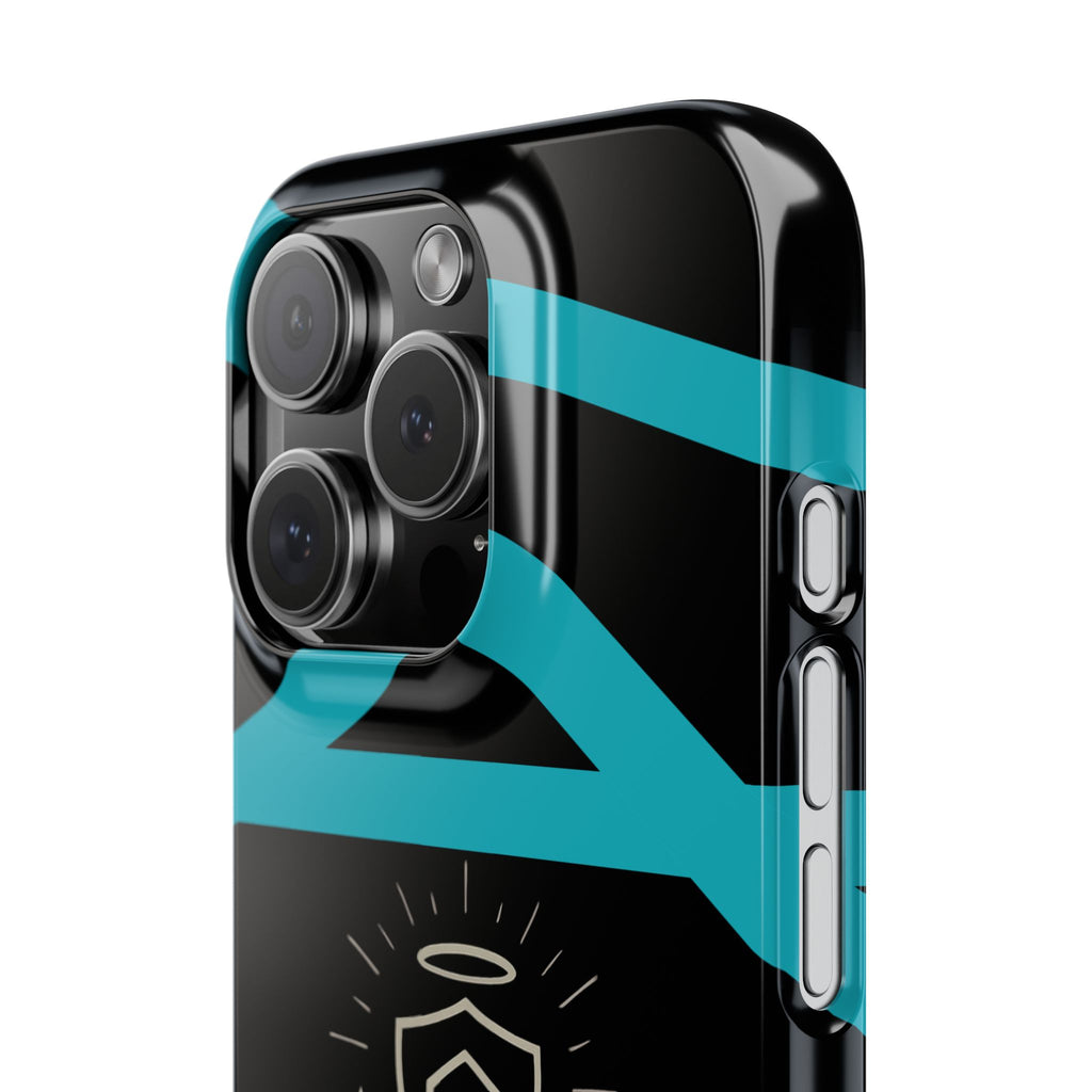 Slim Phone Case — "Protected by Prayer Not Plastic" Religious Protective iPhone Case