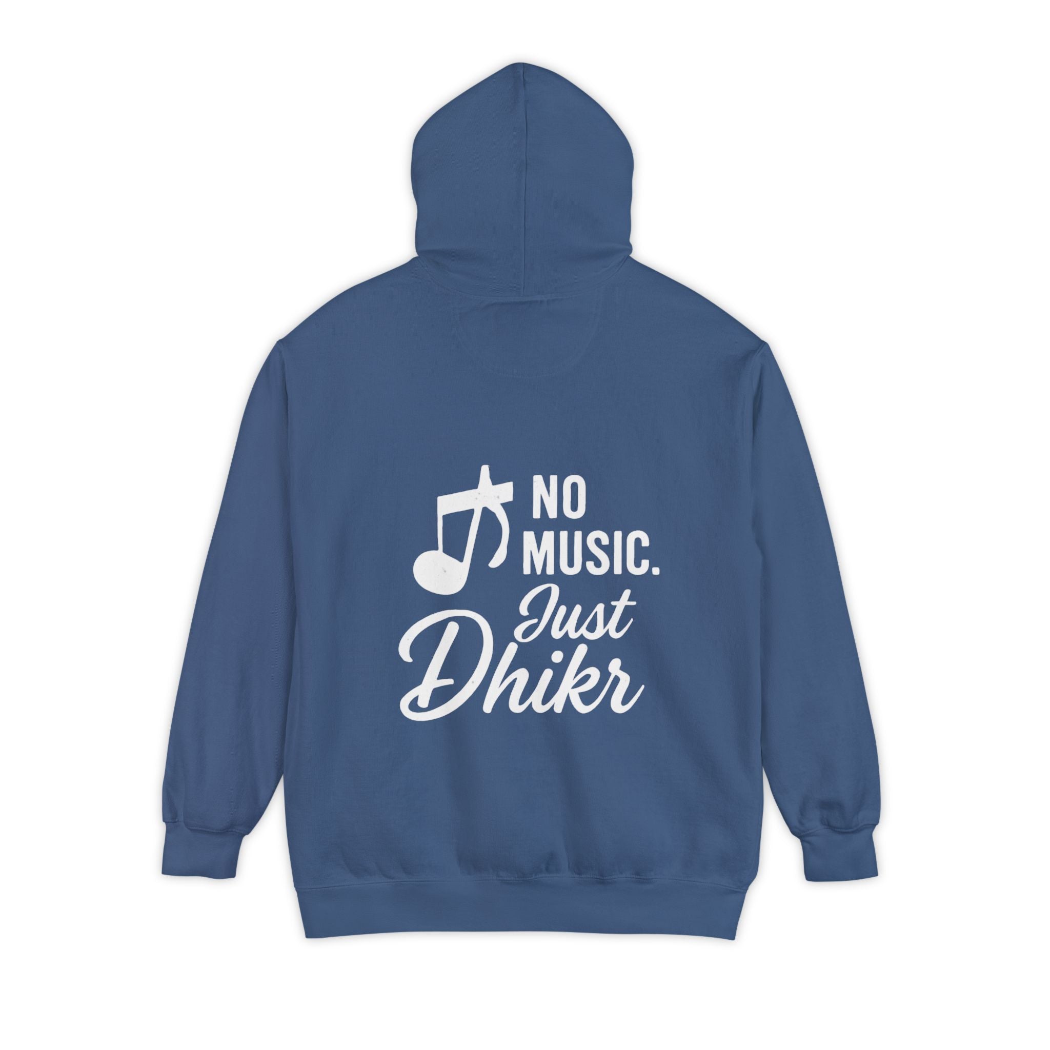 Hoodie — "No Music, Just Dhikr" Spiritual Music Note Hoodie