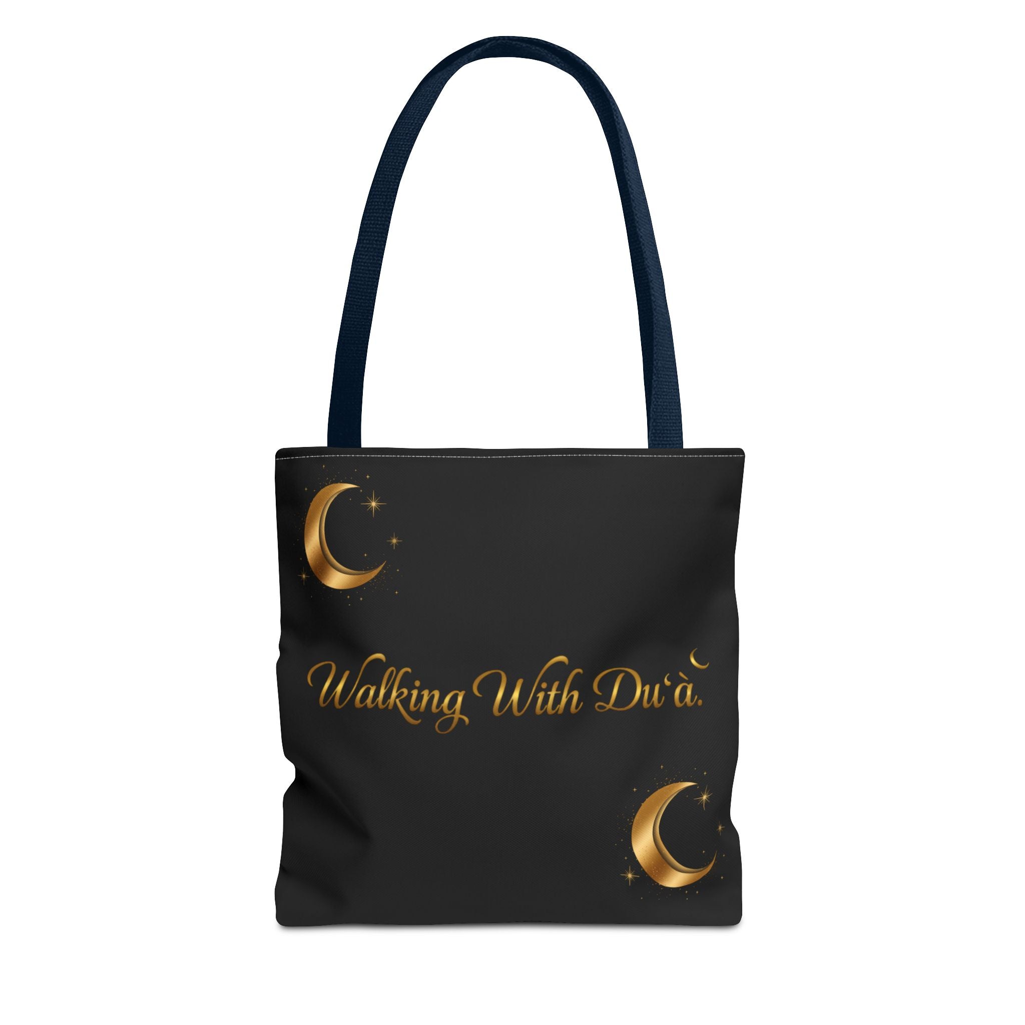 Walking With Dua Tote Bag — Inspirational Script Canvas Tote
