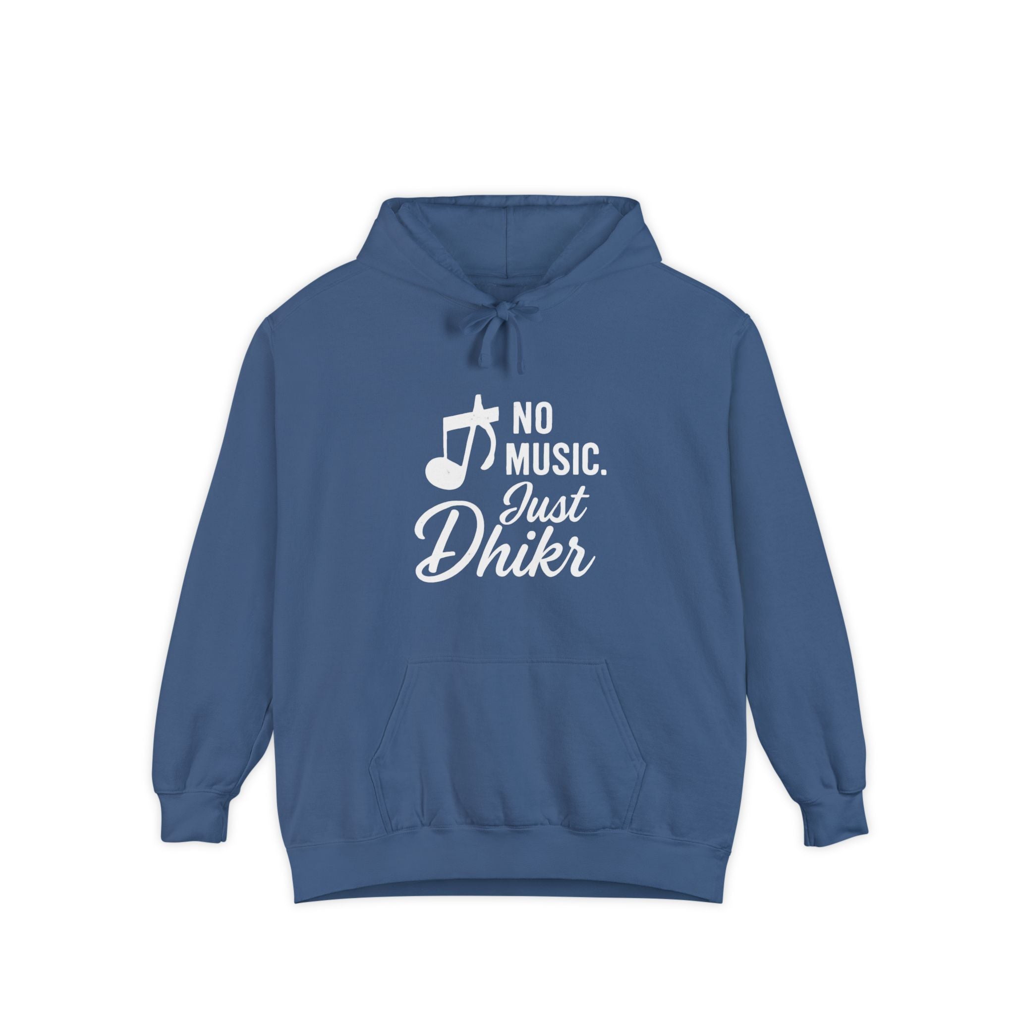 Hoodie — "No Music, Just Dhikr" Spiritual Music Note Hoodie