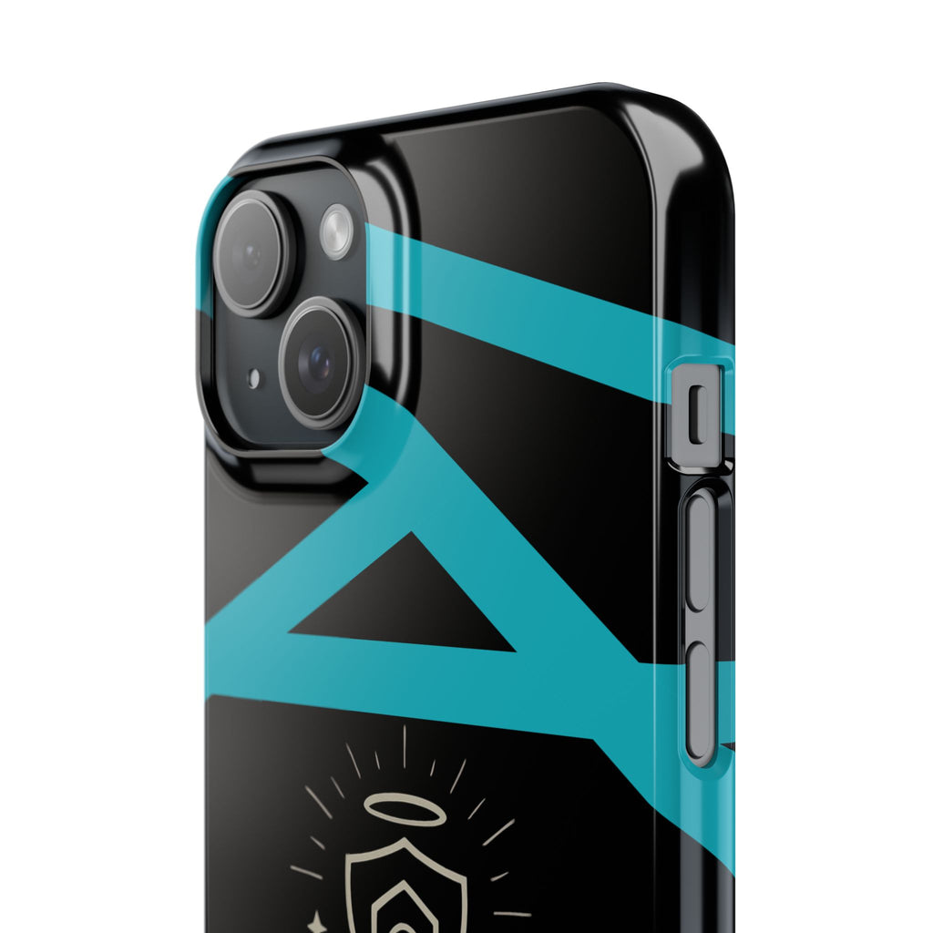 Slim Phone Case — "Protected by Prayer Not Plastic" Religious Protective iPhone Case